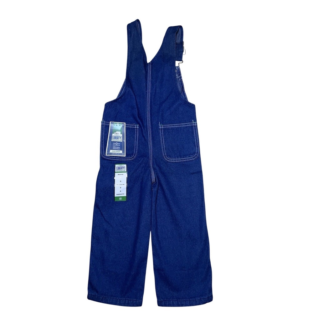 Liberty Overalls Youth SiE 3 Blue Denim Bibs Original Fit Railroad Farm Boys NWT